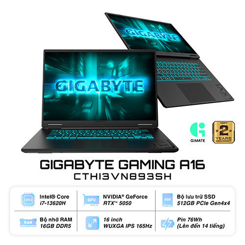 Laptop Gigabyte Gaming A16 CTHI3VN893SH
