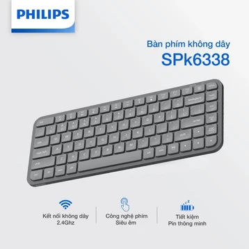 Bàn phím không dây Philips SPK6338BS